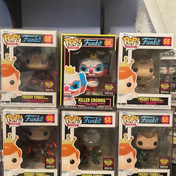 Toys Funko Fundays Box Of Fun Lot Of 6 Freddy Funko Killer Crown Pop